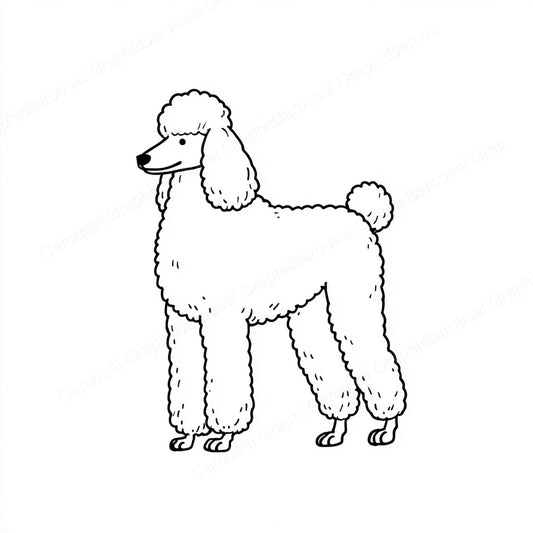 Poodle Vector Graphic preview