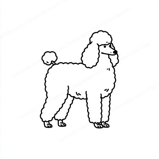 Poodle Vector Graphic preview