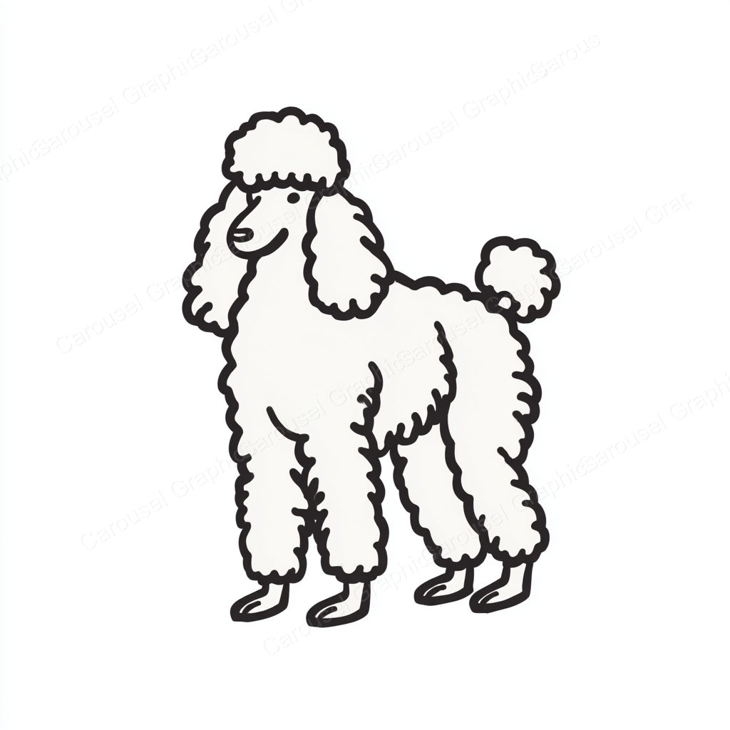 Poodle Vector Graphic preview