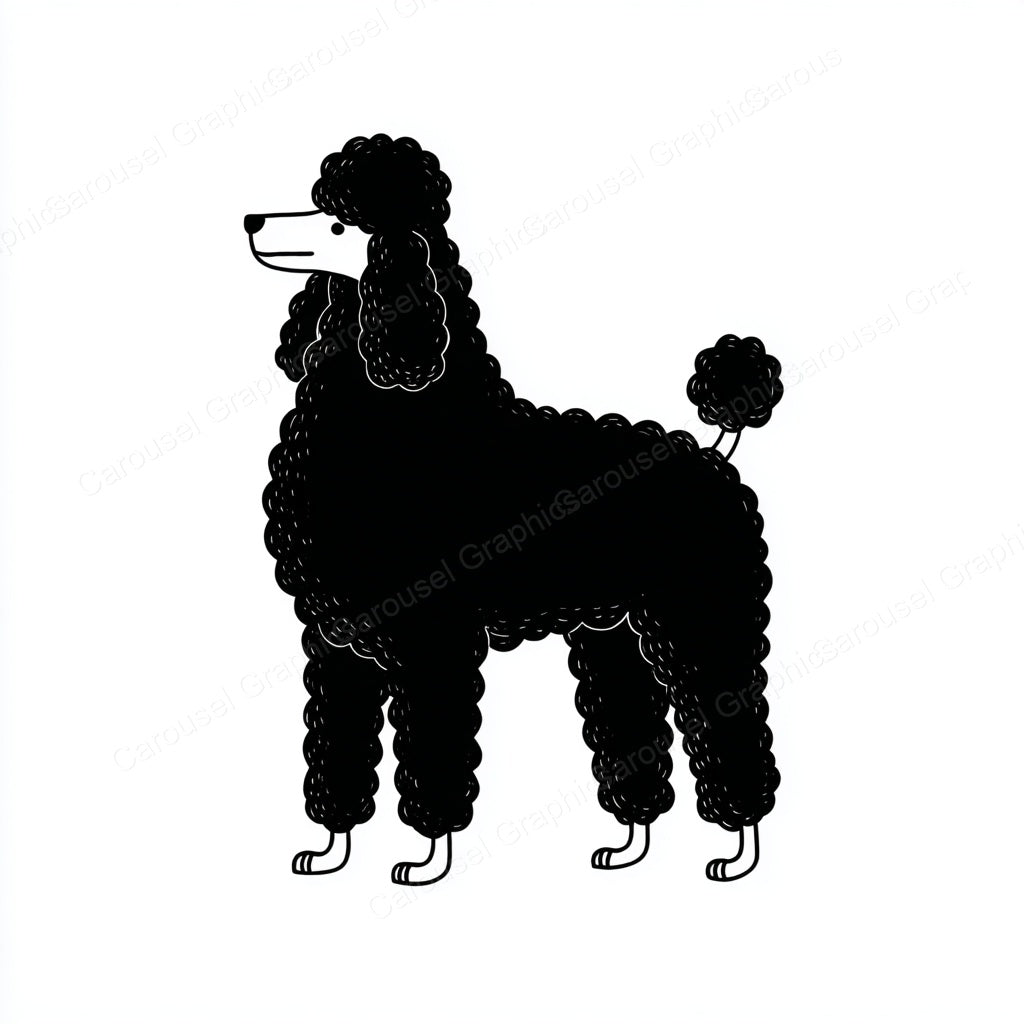 Poodle Vector Graphic preview
