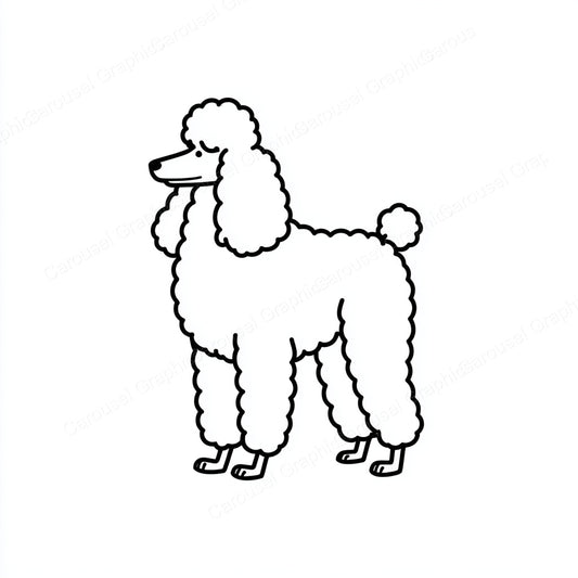 Poodle Vector Graphic preview