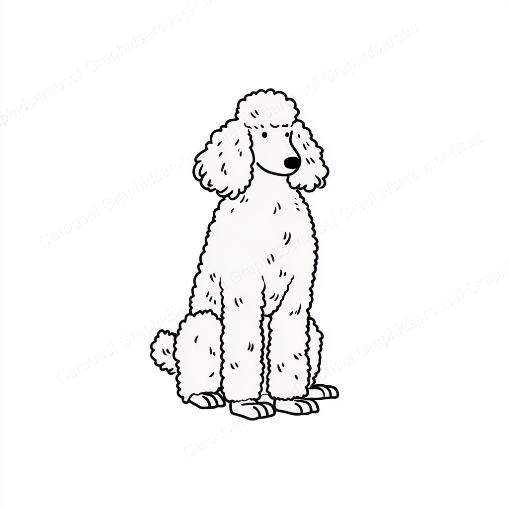 Poodle Vector Graphic preview