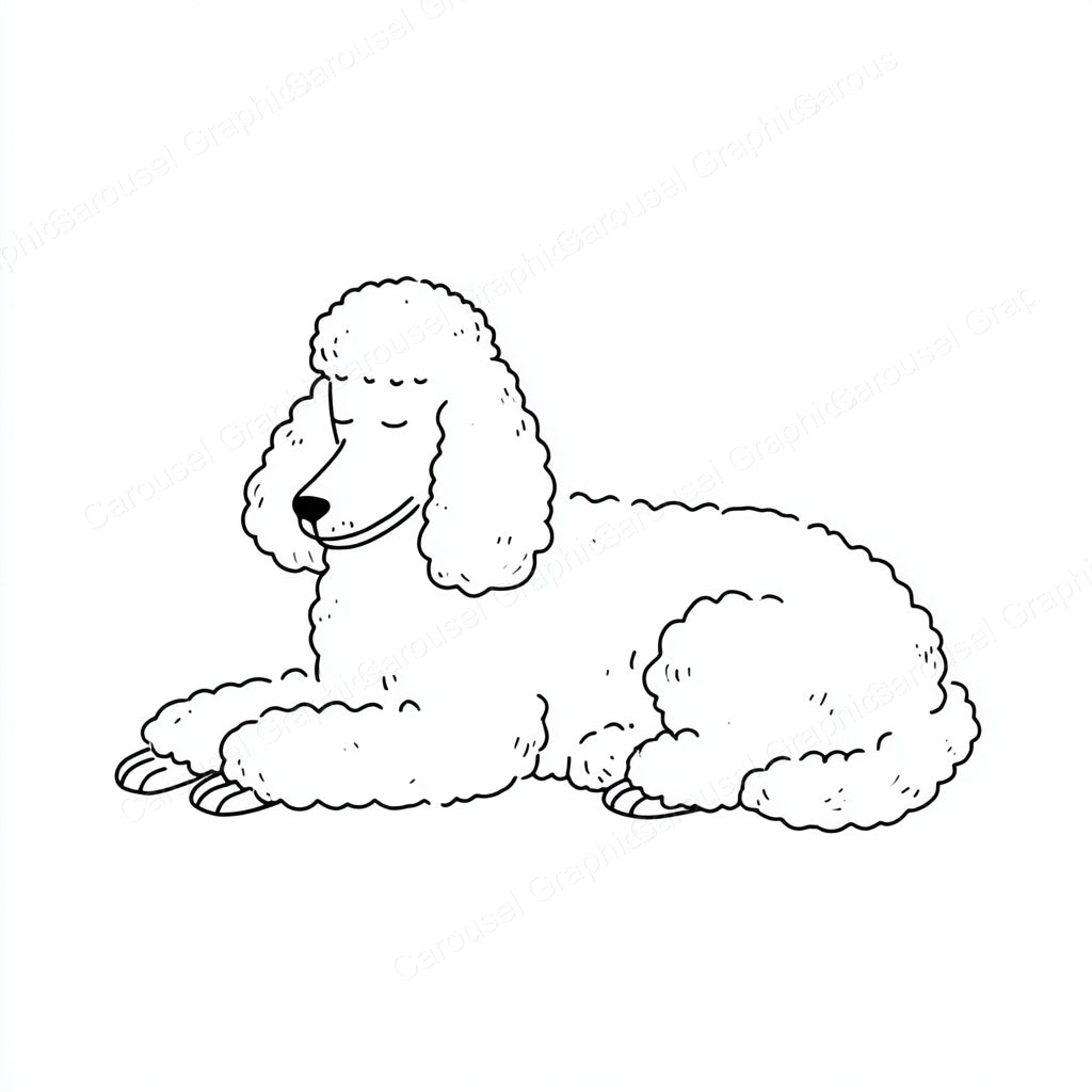 Poodle Vector Graphic preview