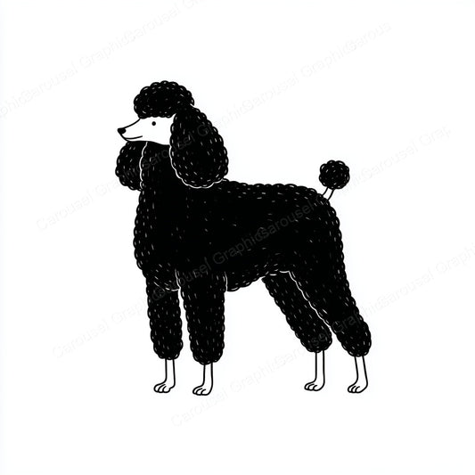 Poodle Vector Graphic preview