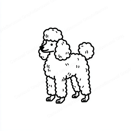 Poodle Vector Graphic preview