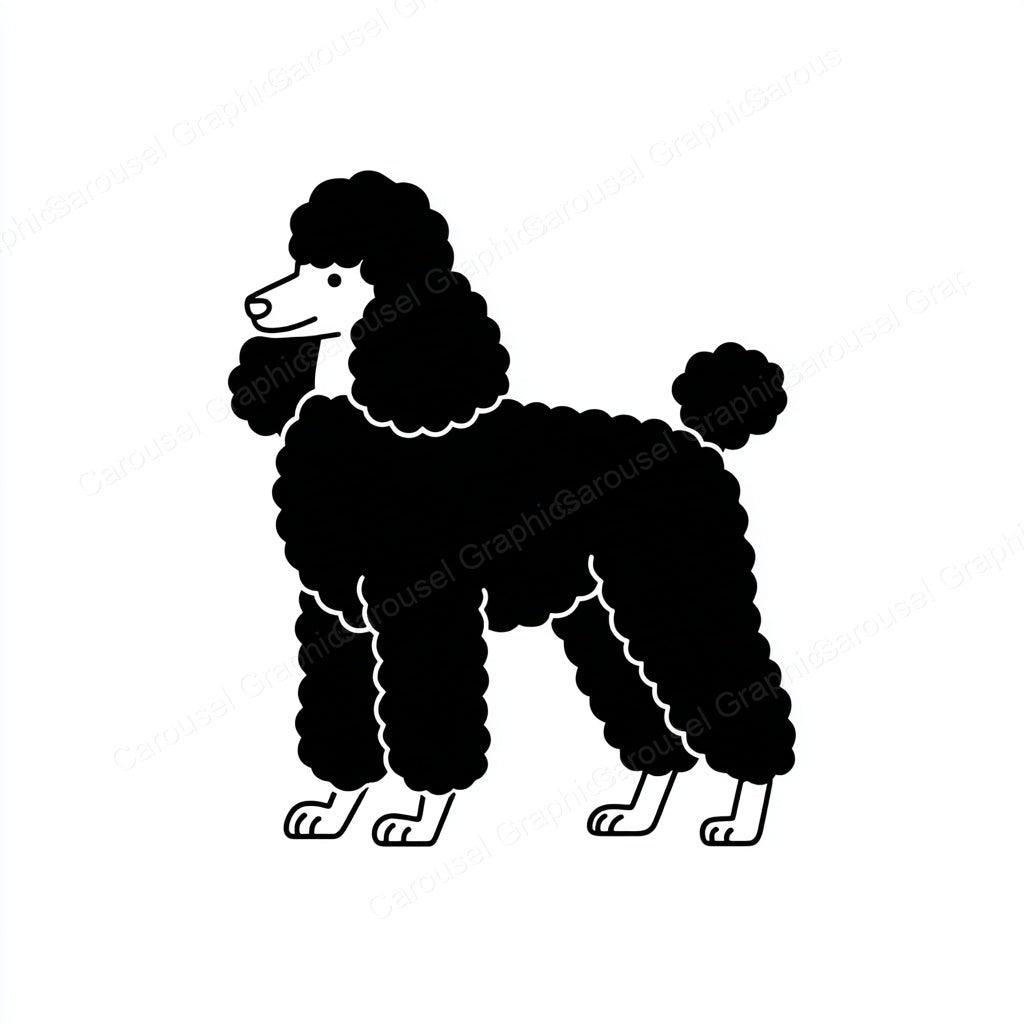 Poodle Vector Graphic preview