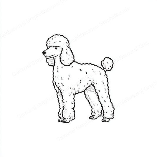 Poodle Vector Graphic preview