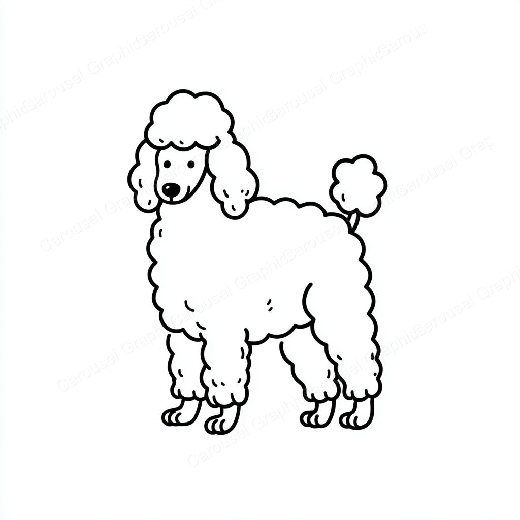 Poodle Vector Graphic preview