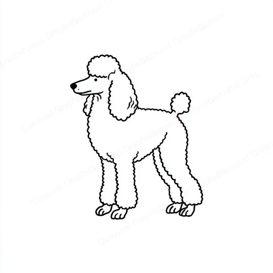 Poodle Vector Graphic preview