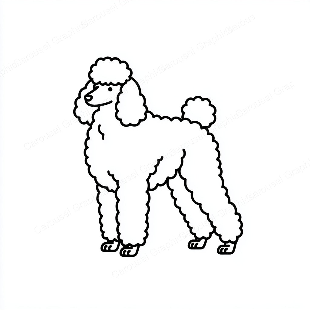 Poodle Vector Graphic preview