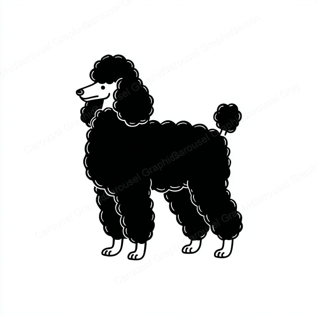 Poodle Vector Graphic preview