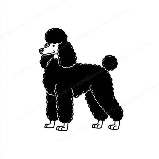 Poodle Vector Graphic preview