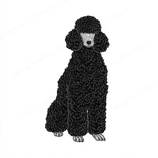 Poodle Vector Graphic preview
