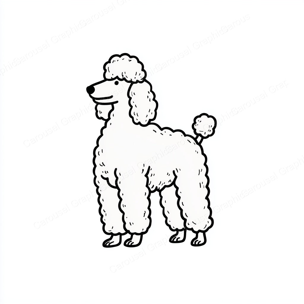 Poodle Vector Graphic preview