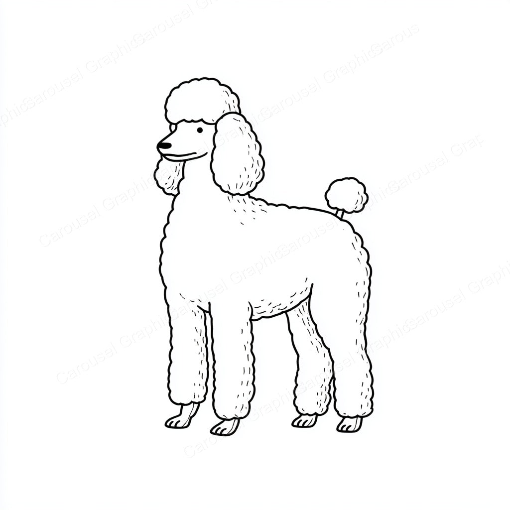 Poodle Vector Graphic preview