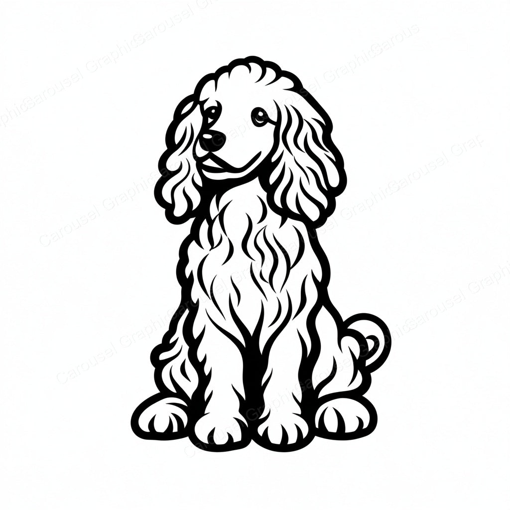 Poodle Vector Graphic preview