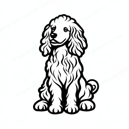 Poodle Vector Graphic preview