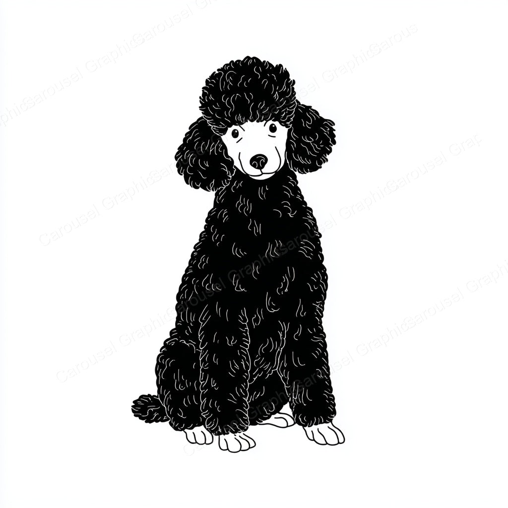 Poodle Vector Graphic preview