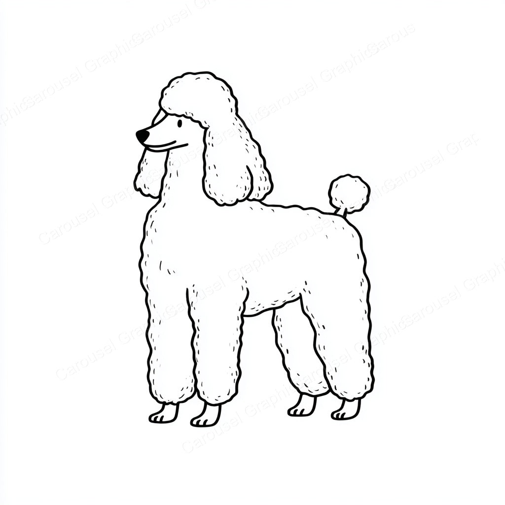 Poodle Vector Graphic preview