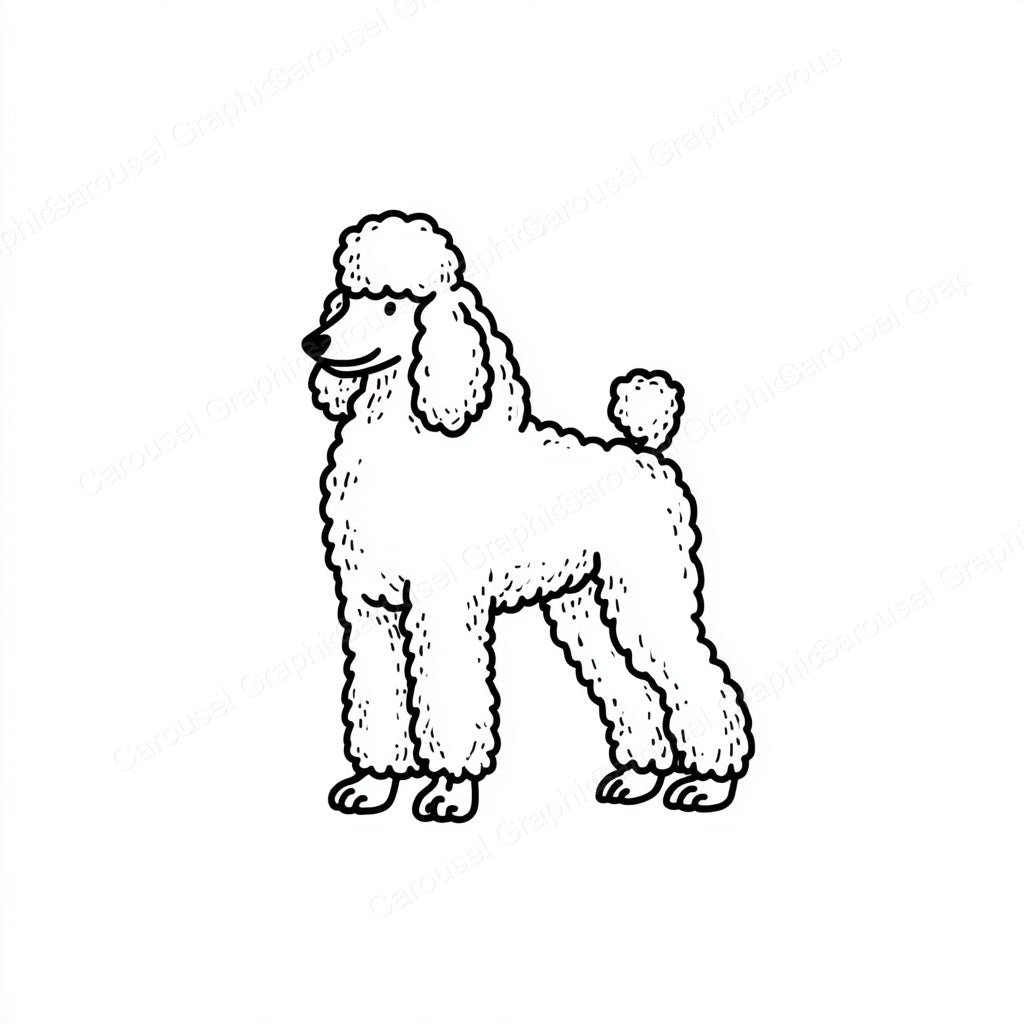 Poodle Vector Graphic preview