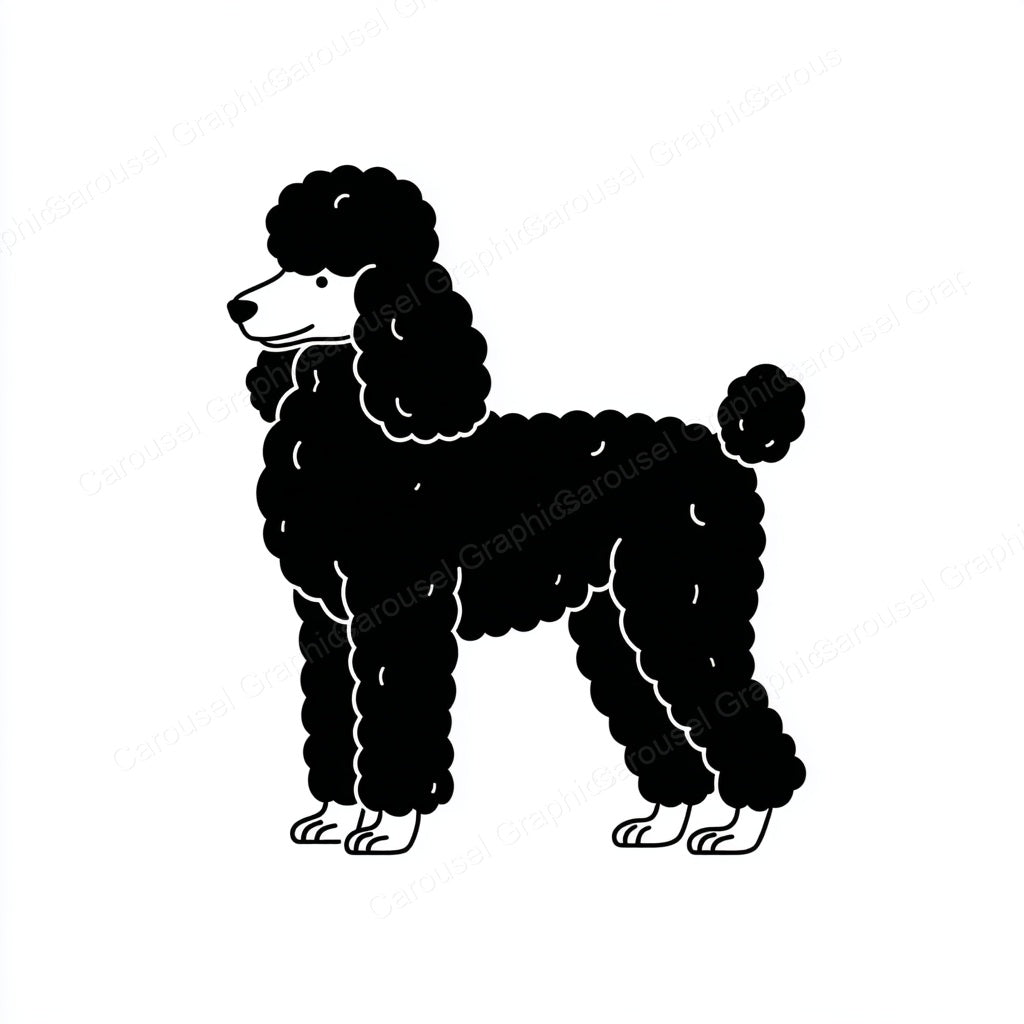 Poodle Vector Graphic preview