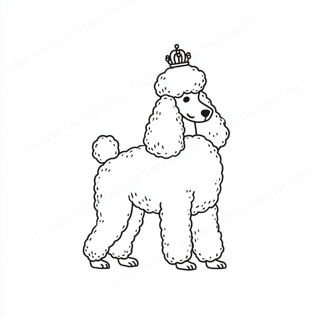 Poodle Vector Graphic preview
