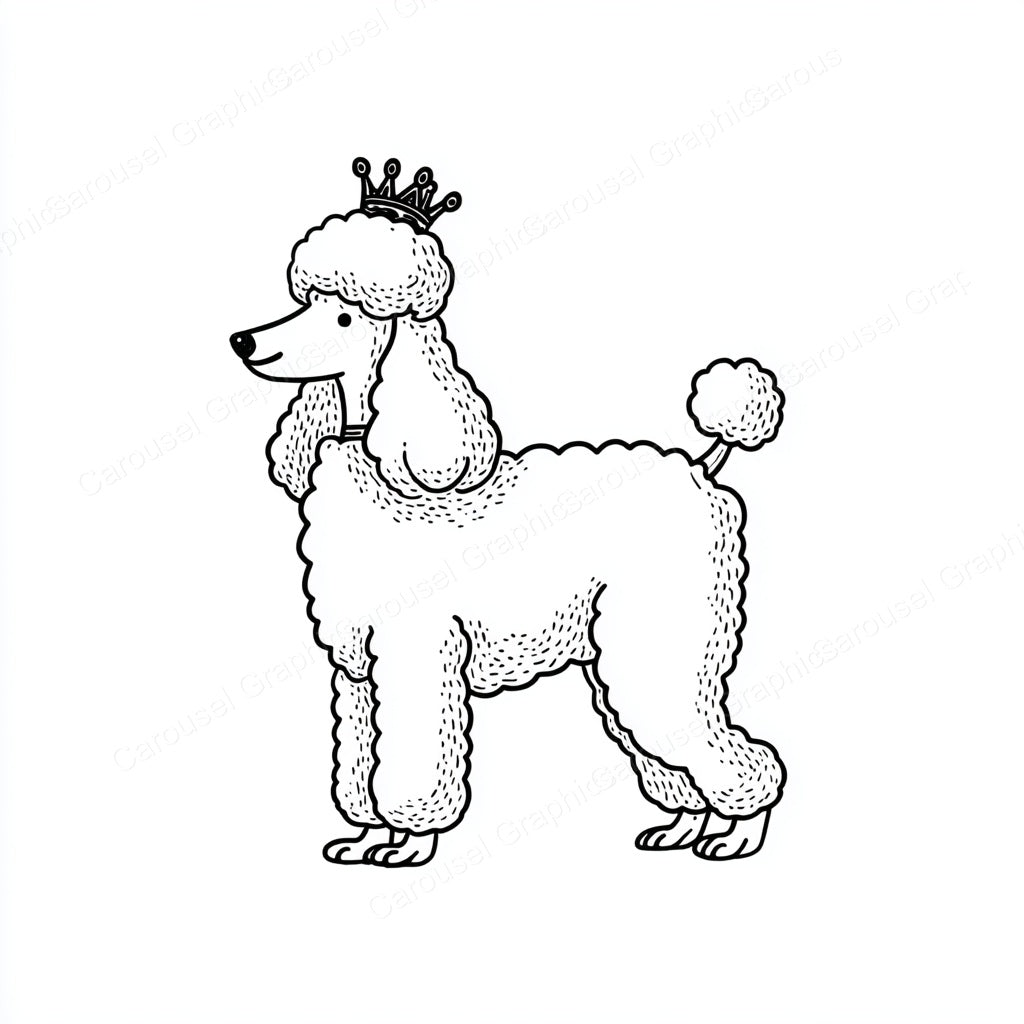 Poodle Vector Graphic preview