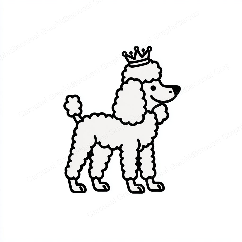 Poodle Vector Graphic preview