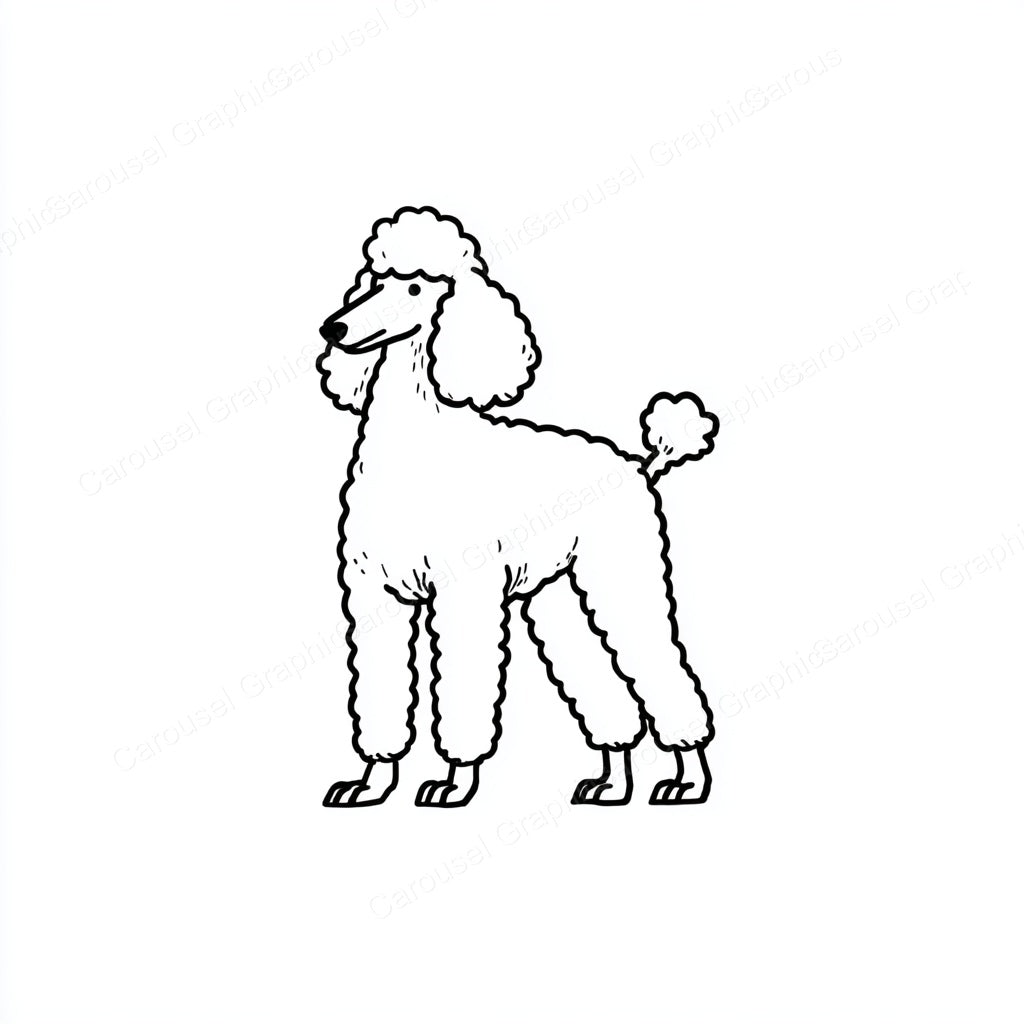 Poodle Vector Graphic preview