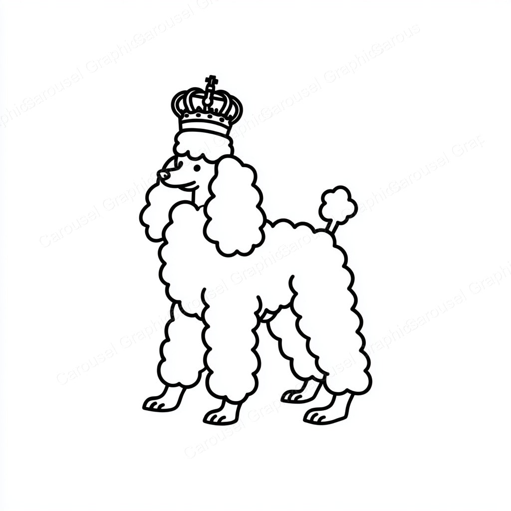Poodle Vector Graphic preview
