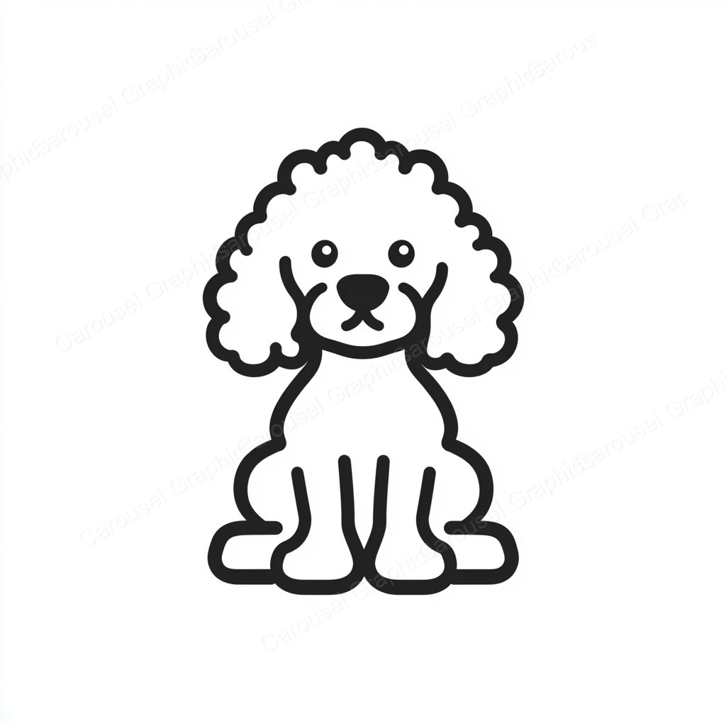 Poodle Vector Graphic preview