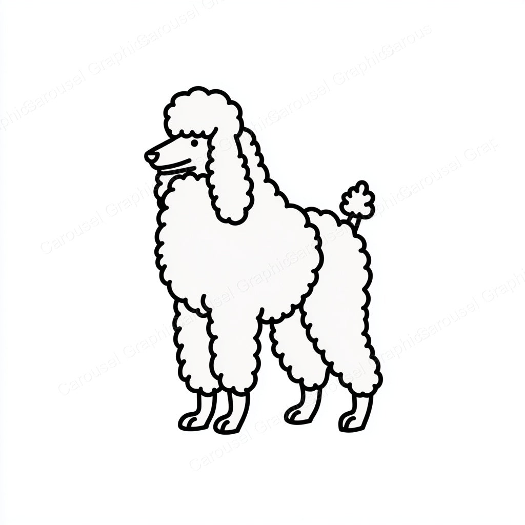 Poodle Vector Graphic preview