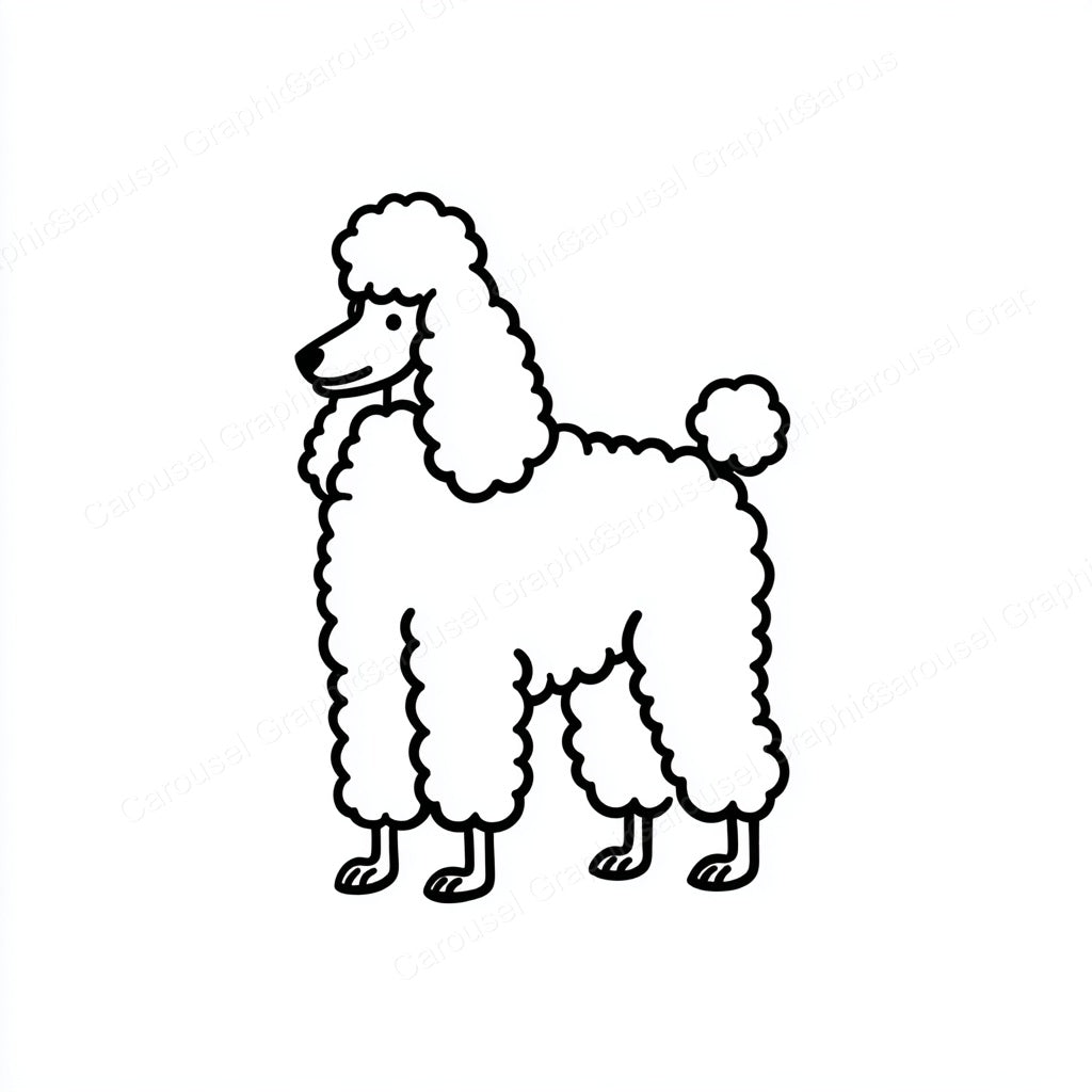 Poodle Vector Graphic preview