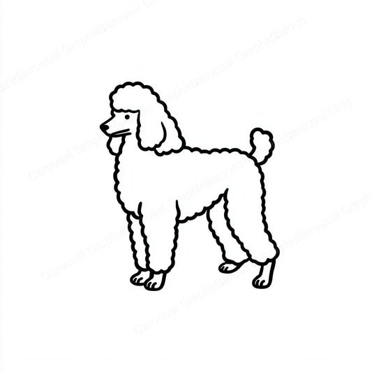 Poodle Vector Graphic preview