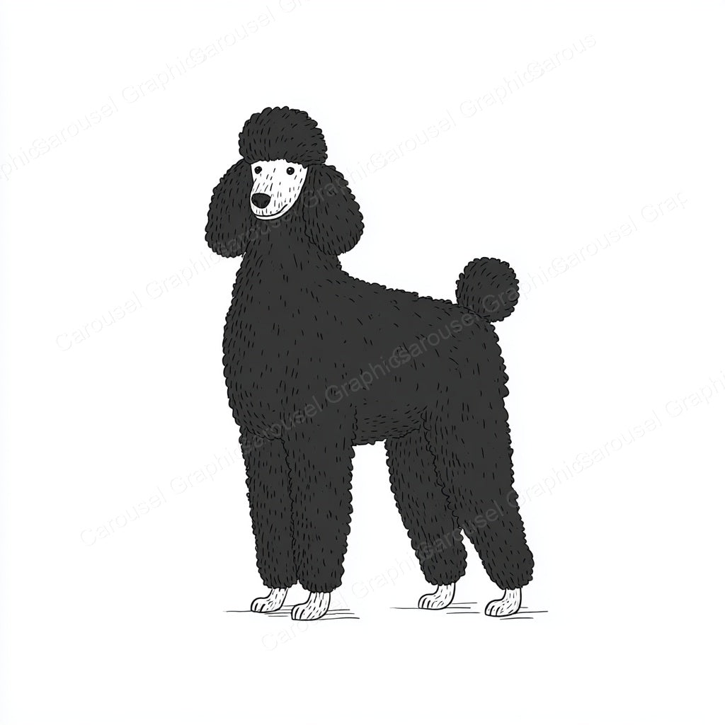 Poodle Vector Graphic preview