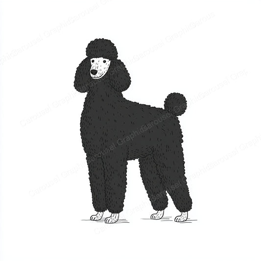Poodle Vector Graphic preview