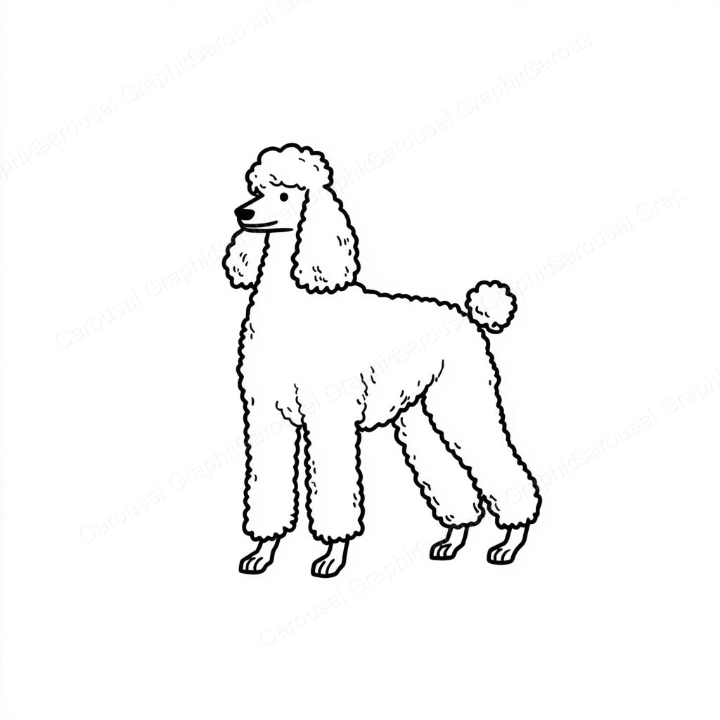 Poodle Vector Graphic preview