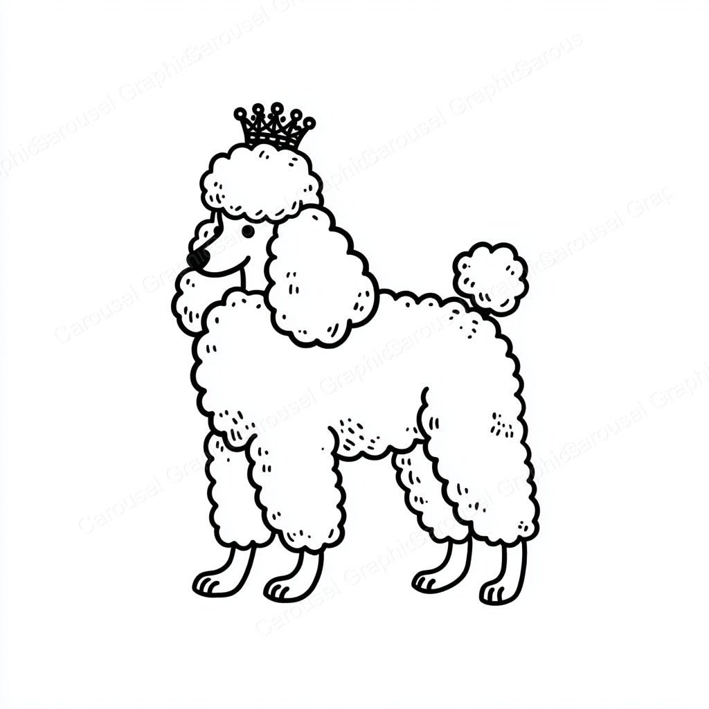 Poodle Vector Graphic preview