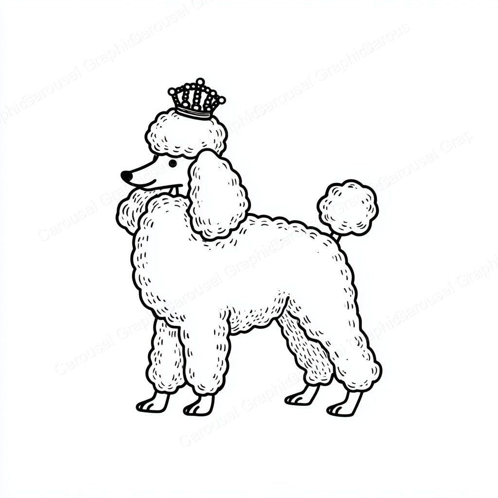 Poodle Vector Graphic preview