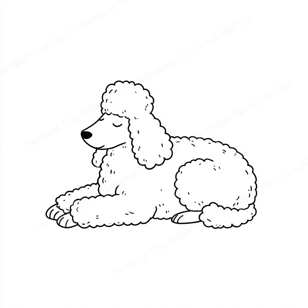 Poodle Vector Graphic preview