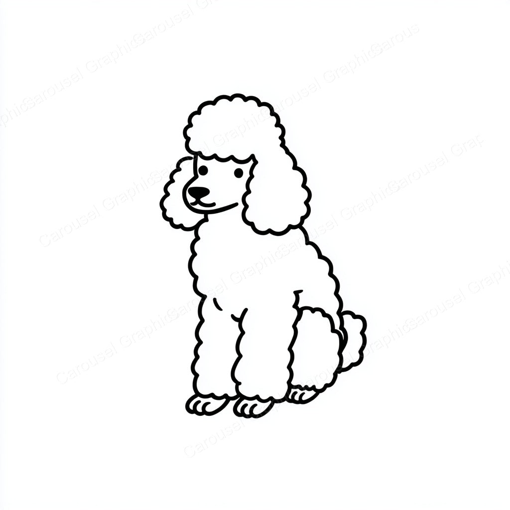 Poodle Vector Graphic preview