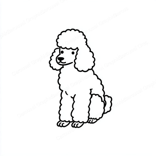 Poodle Vector Graphic preview