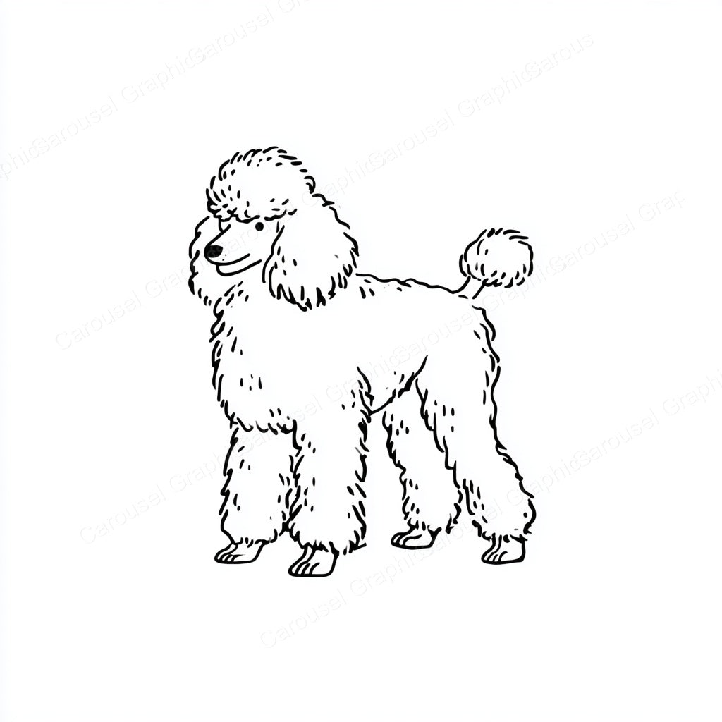 Poodle Vector Graphic preview