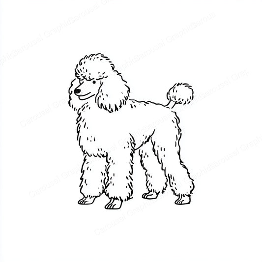 Poodle Vector Graphic preview