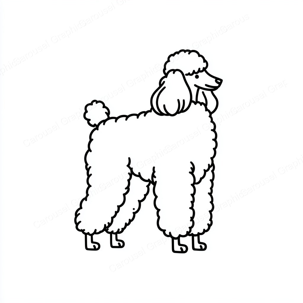 Poodle Vector Graphic preview