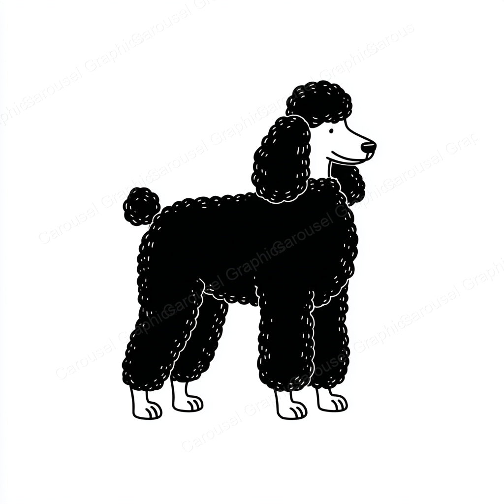 Poodle Vector Graphic preview