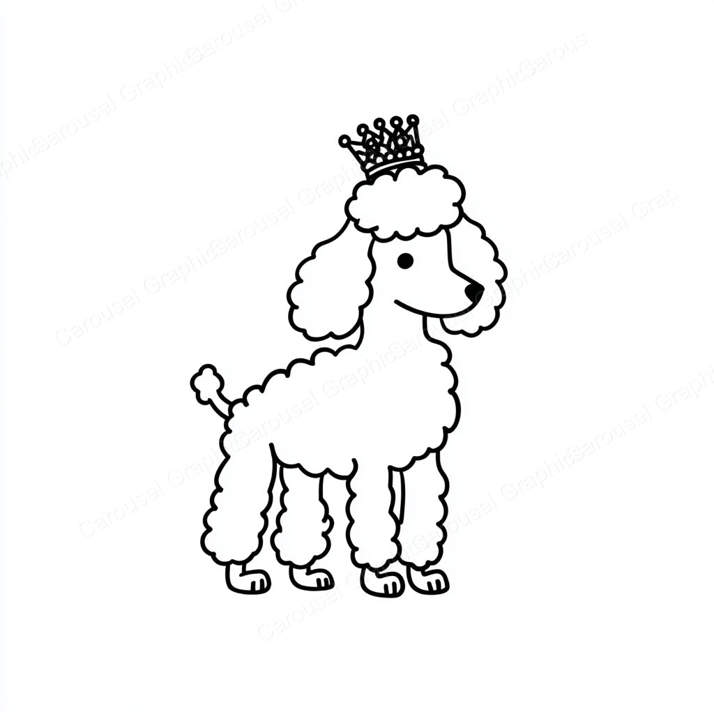 Poodle Vector Graphic preview