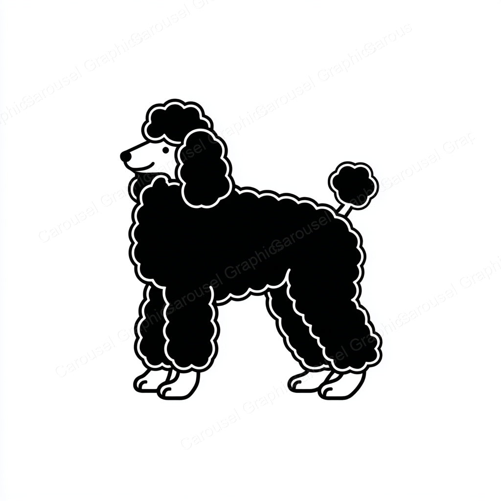 Poodle Vector Graphic preview