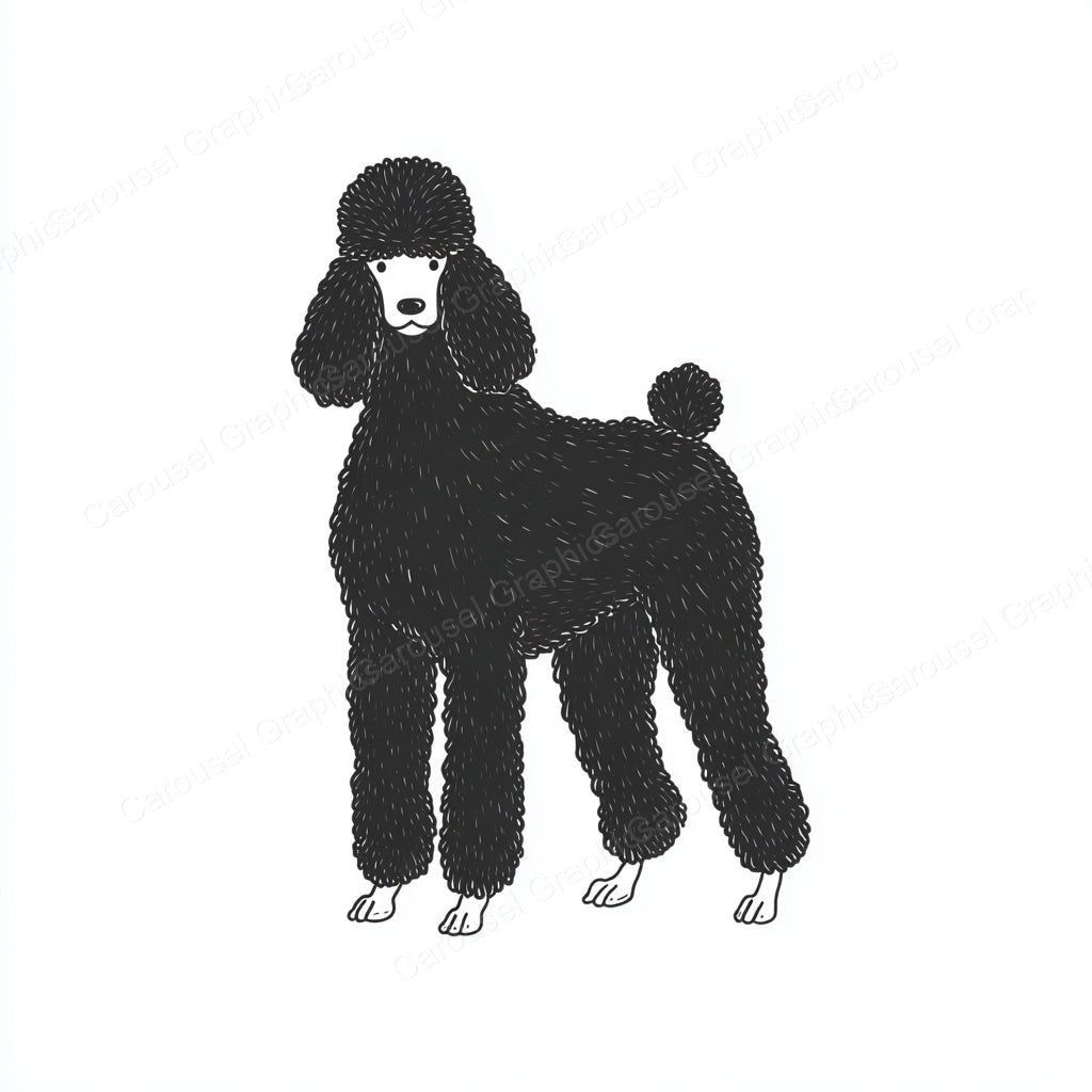 Poodle Vector Graphic preview