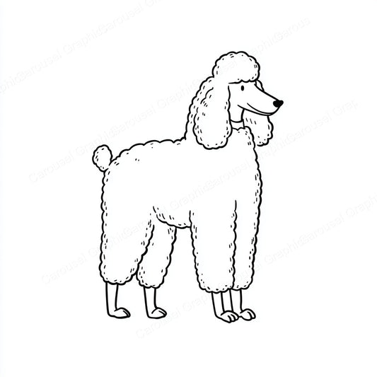 Poodle Vector Graphic preview